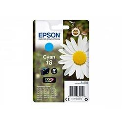 Epson 18 - 3.3 ml - cyan - original - ink cartridge - for Expression Home XP-212, 215, 225, 312, 315, 322, 325, 412, 415, 422, 425 on Productcaster.