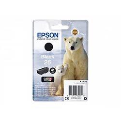 Epson 26 (T2601) Black Original Ink Cartridge Capacity 6.2 ml For Expression Premium XP-510, 520, 600, 605, 610, 615, 620, 625, 700, 710, 720, 800,  on Productcaster.