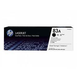 HP 83A Dual Pack - 2-pack - black - original - LaserJet - toner cartridge (CF283AD) - for LaserJet Pro M201, MFP M125, MFP M127, MFP M225 on Productcaster.