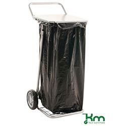 Mobile Sackholder With Lid To Suit 125 Litre Plastic Sack. L X W X H 580 X 470 X 940mm. Capacity 50Kg on Productcaster.