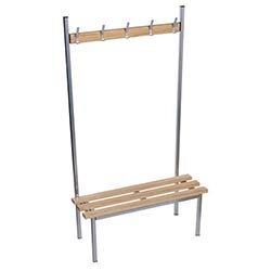 Evolve Solo Bench 3000x400mm 14 Hooks 3 Uprights Silver on Productcaster.