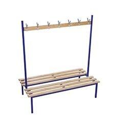 Evolve Duo Bench 2000x800mm 20 Hooks 2 Uprights Silver on Productcaster.