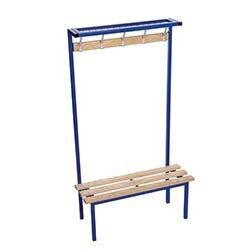 Evolve Solo Bench With Mesh Top Shelf 1000x400mm 5 Hooks 2 Uprights Black on Productcaster.