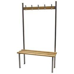 Classic Solo Bench 3000x390mm 15 Hooks 4 Uprights Red on Productcaster.