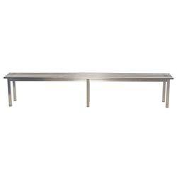 Aqua Mezzo Freestanding Bench Stainless Steel 2500mm Widex325 Deep on Productcaster.