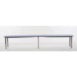 Aqua Mezzo Freestanding Bench Blue 3000mm Widex325 Deep on Productcaster.