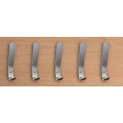 Plain Aluminium Cloakroom Hooks Pack Of 10 on Productcaster.