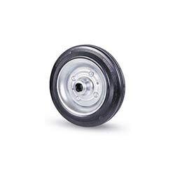 Wheel Black Rubber Tyre 125mm Dia. 100Kg Load Capacity on Productcaster.