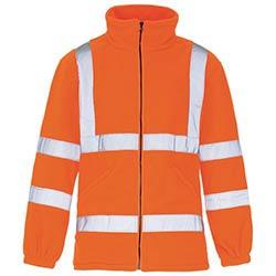 Hi Vis Micro Fleece Jacket Xlarge Orange on Productcaster.