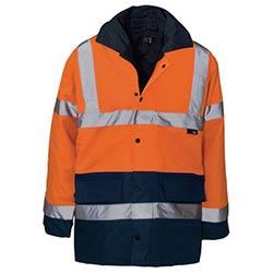 Hi Vis Parka Jacket Large Orange & Blue on Productcaster.