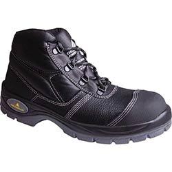 Leather Safety Boots Size 4 Dual Density Pu Outsole With Midsole Scuff Cap And Breathable on Productcaster.