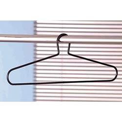 Coat Hangers Fully Captive Black Steel Pack of 20 on Productcaster.