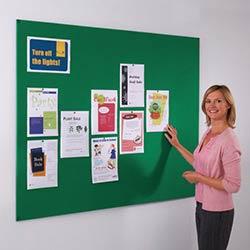 Frameless Felt Noticeboard 600x900mm (Hxw) Green on Productcaster.