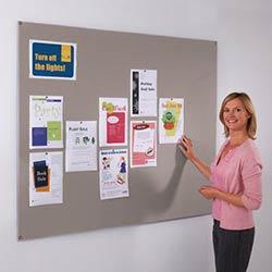 Frameless Felt Noticeboard 600x900mm (Hxw) Grey on Productcaster.