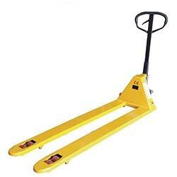 Long Reach Pallet Truck 1800mm Long Forks With Poly Front Wheels And Tandem Poly Roll on Productcaster.