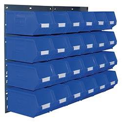 2 Tp10 Wall Mounted Panels C/W 24 Tc3 Blue Bins on Productcaster.