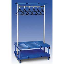 Cloakroom Unit With Hangers Blue 12 Hangers Length 1200mm on Productcaster.