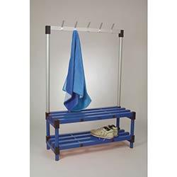 Single Bench With Hooks Blue 18 Hooks Length 2000mm on Productcaster.