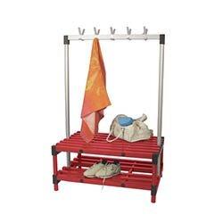 Double Bench With Hooks Red 36 Hooks Length 2000mm on Productcaster.