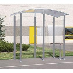 Steel Framed 2M Smoking/Vaping Shelter And Perch Seat Freestanding 370056 on Productcaster.