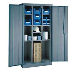 Utility Cupboard 9 Shelves HxWxD mm: 1828x914x457 Dark Grey Body & Doors on Productcaster.