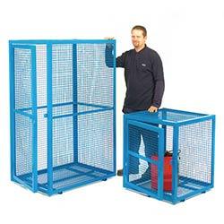 Security Cage Blue Steel 830x1400x700 on Productcaster.