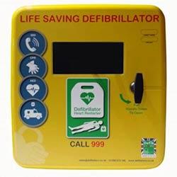 Outdoor Heated Unlocked Polycarbonate AED Cabinet DFS4K442ULE-Y on Productcaster.