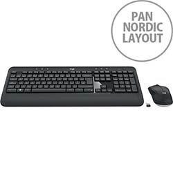 Logitech MK540 Advanced, Wireless, RF Wireless, Membrane, QWERTY, Black, White, Mouse included - Pan Nordic on Productcaster.