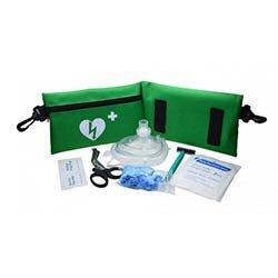 CPR Rescue Kit for AED Green Pouch BLS on Productcaster.