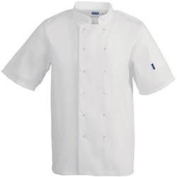 Whites Vegas Unisex Chefs Jacket Short Sleeve White S on Productcaster.