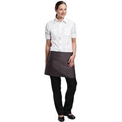 Chef Works Short Bistro Apron Charcoal on Productcaster.