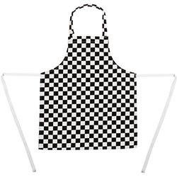 Whites Childrens Bib Apron Big Black and White Check on Productcaster.