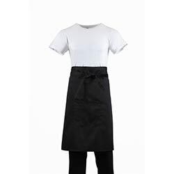 Regular Bistro Apron Black With Pocket on Productcaster.