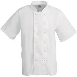 Whites Boston Unisex Short Sleeve Chefs Jacket White 2XL on Productcaster.