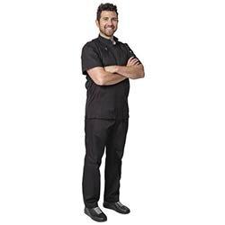 Chef Works Springfield Zipper Mens Chefs Jacket Black M on Productcaster.