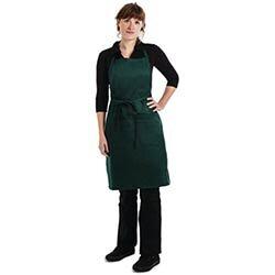 Chef Works Butchers Bib Apron Hunter Green on Productcaster.