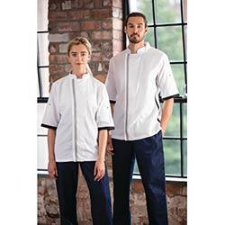 Southside Unisex Chefs Jacket Short Sleeve White L on Productcaster.