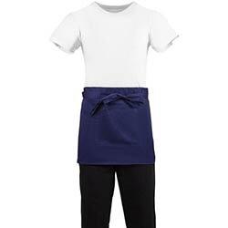 Whites Short Bistro Apron Navy Blue on Productcaster.