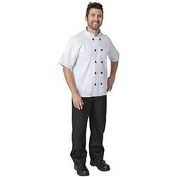 Short Sleeve Chefs Jacket White XS (Pack of 2) on Productcaster.