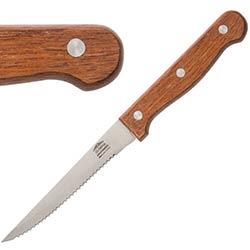 Olympia Steak Knives Wooden Handle (Pack of 12) on Productcaster.