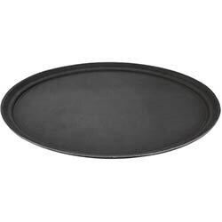 Olympia Kristallon Polypropylene Oval Non-Slip Tray Black 685mm on Productcaster.