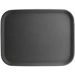 Olympia Kristallon Polypropylene Rectangular Non-Slip Tray Black 457mm on Productcaster.