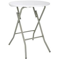 Bolero Round Folding Table Granite White 600mm (Single) on Productcaster.