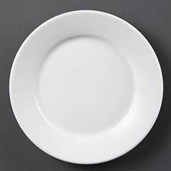 Olympia Whiteware Wide Rimmed Plates 230mm (Pack of 12) on Productcaster.