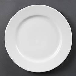 Olympia Whiteware Wide Rimmed Plates 310mm (Pack of 6) on Productcaster.