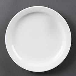 Olympia Whiteware Narrow Rimmed Plates 202mm (Pack of 12) on Productcaster.