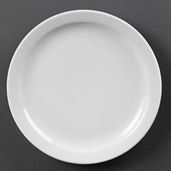 Olympia Whiteware Narrow Rimmed Plates 250mm (Pack of 12) on Productcaster.