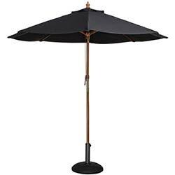 Bolero Round Parasol 2.5m Diameter Black on Productcaster.