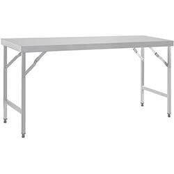 Vogue Stainless Steel Folding Table 1800mm on Productcaster.