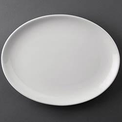 Olympia Athena Hotelware Oval Coupe Plates 254 x 197 mm (Pack of 12) on Productcaster.